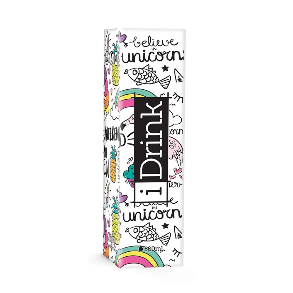 I-Drink Botella Térmica Unicornio 1000 ml, Metal, Unicorno