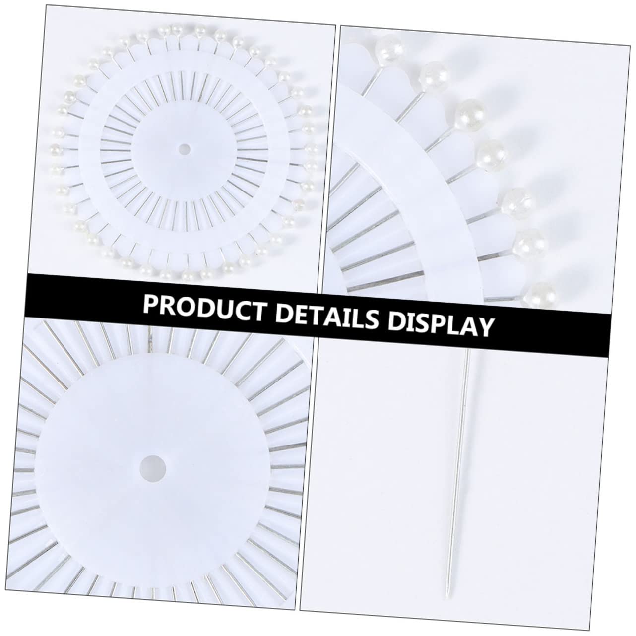 HOMSFOU 3 Series Alfileres con Cabeza De Unidades Resistente para Decoración De Ropa Y Ramos De Boda Puntas Afiladas para Fácil Inserción Y Flores para Manualidades Y 960 Piezas X 3