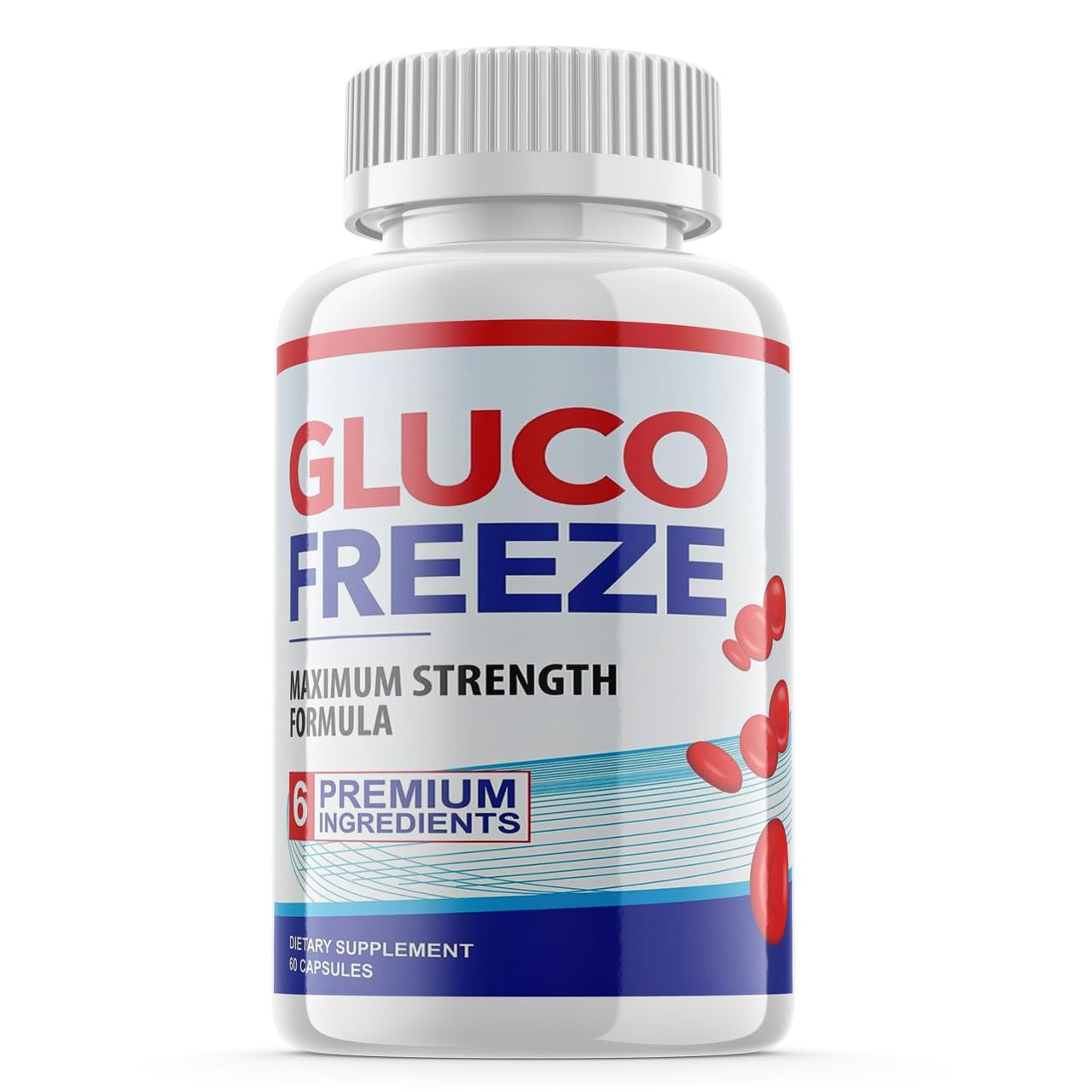 Gluco Freeze Premium Capsules - GlucoFreeze Maximum Formulation for Advanced Bl00d Health Support (1 Bottle of 60 Capsules)