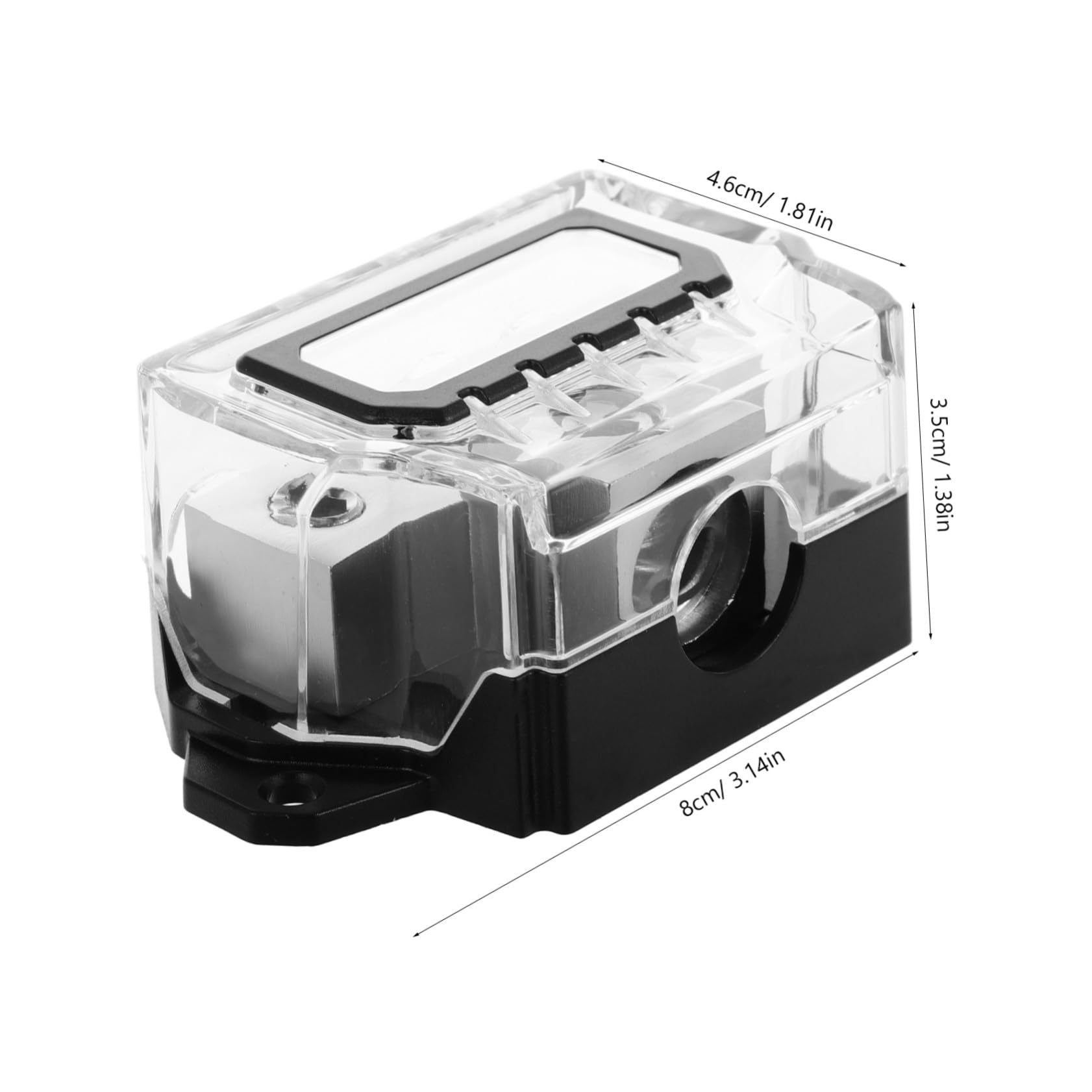 Sosoport Blocco Di Distribuzione Di Massa Per Autoradio Blocco Di Distribuzione Alimentazione Distributore Di Massa Per Amplificatore Audio Per Auto Splitter Per Amplificatore Audio