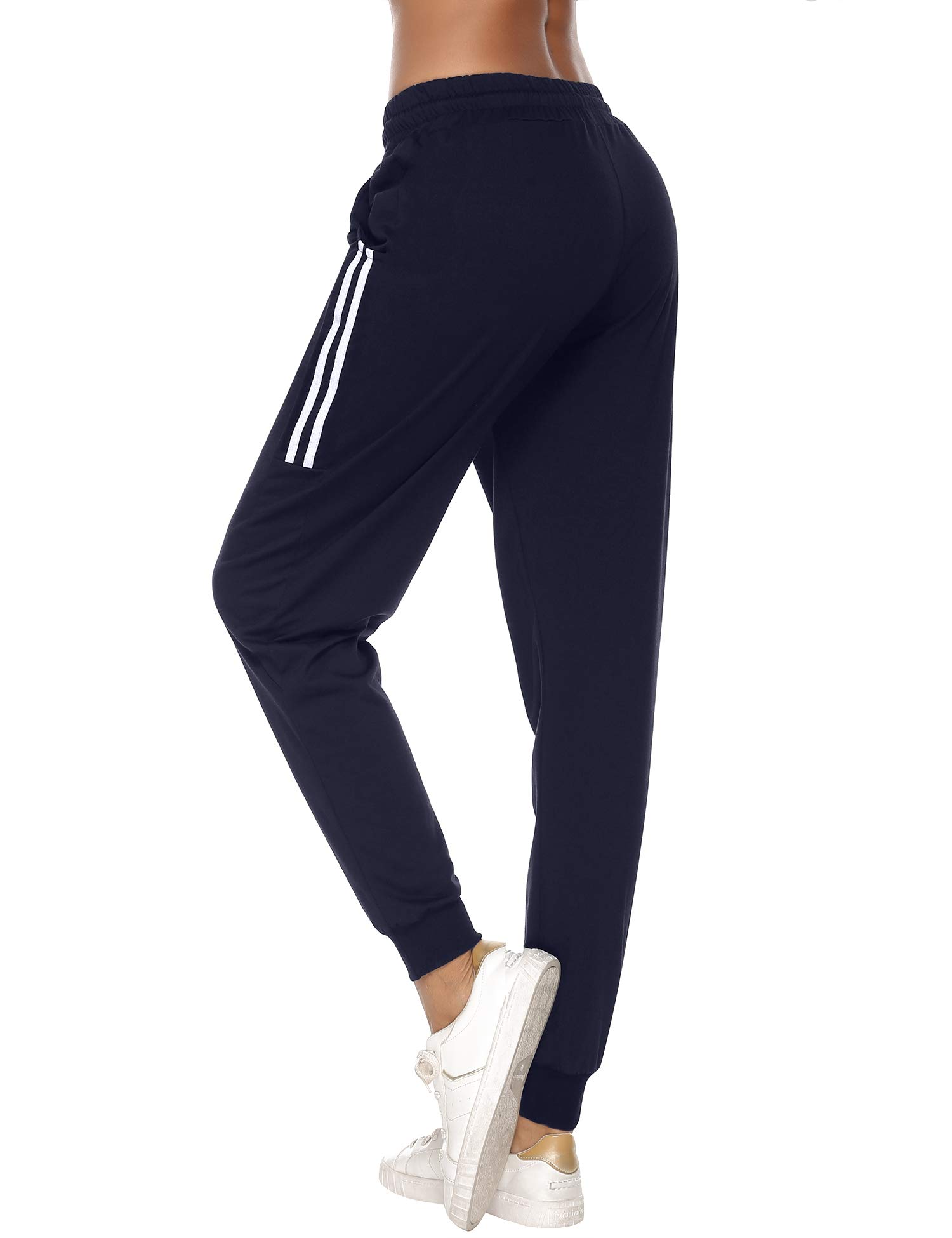 Sykooria Pantaloni Sportivi Donna Pantalone Tuta Donna Cotone Pantaloni Jogger Leggeri con Coulisse S-XXL