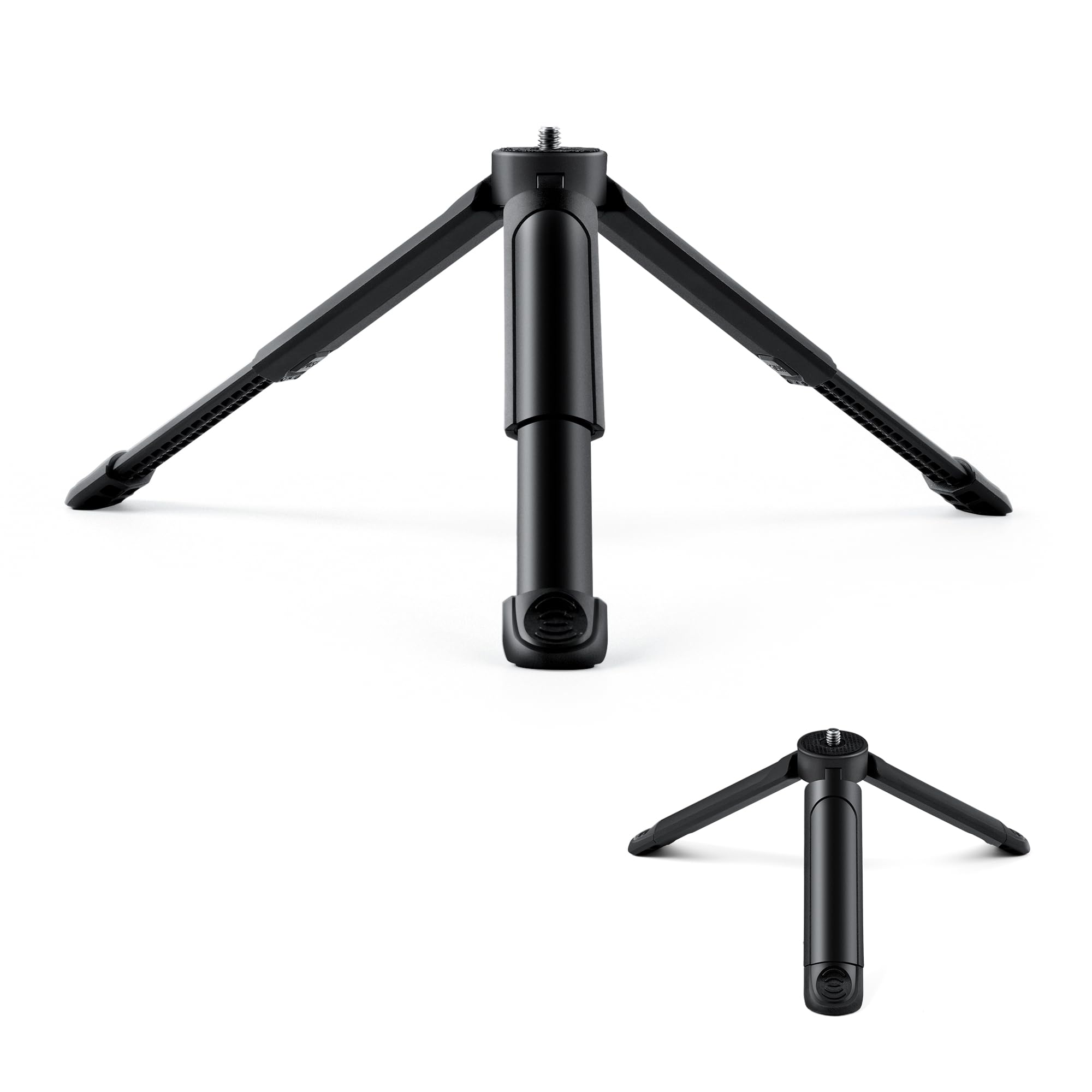 1/4 Mini Tripod, C01 Pro Tabletop Desktop Stand Compact Tripod with 1/4" Screw for weeylite K21 Stick Light, Retro 12X Photo Light,Camera,Smooth 4,