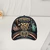 Gorra Patriótica Personalizada del 250 Aniversario con Nombre, Águila, Libertad y Celebración 7