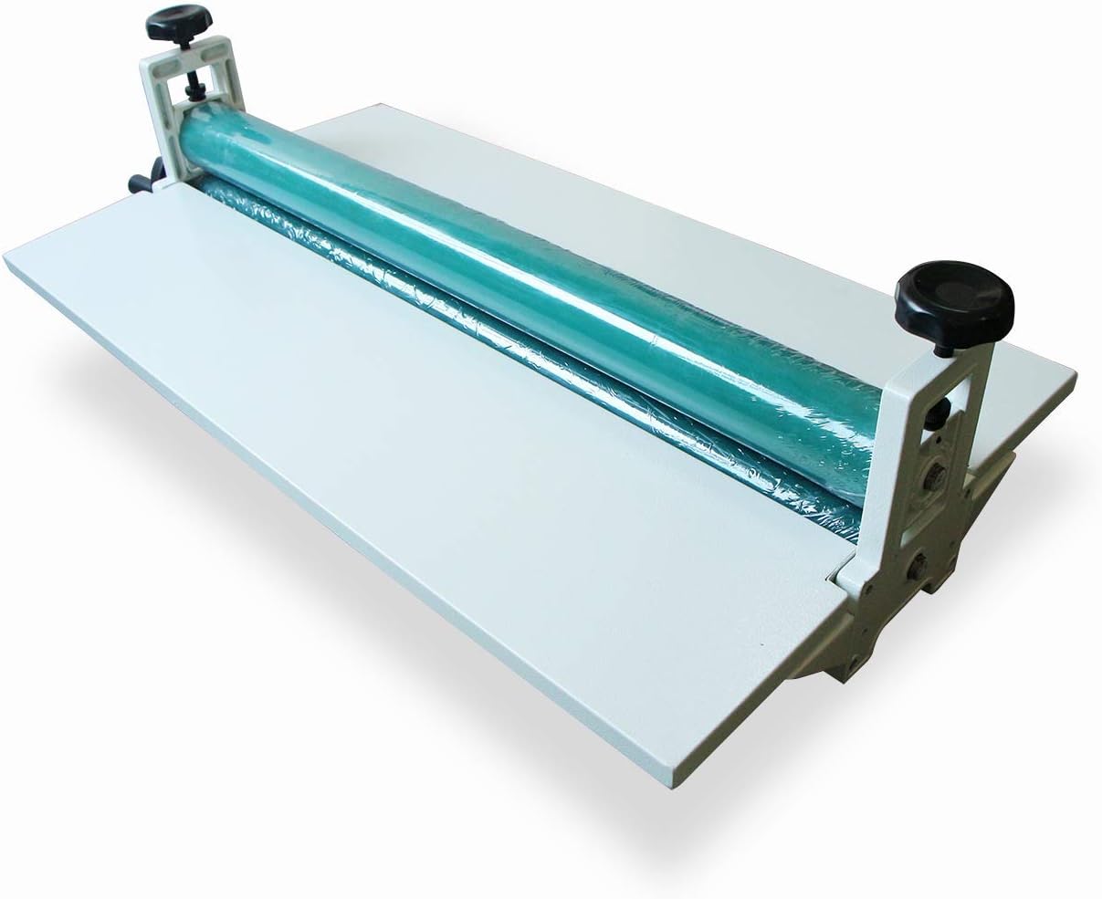 Soply 25'' Manual Cold Roll Laminator (Laminator-650) Foldable Long Wings, Tabloid and Smaller/High Precision