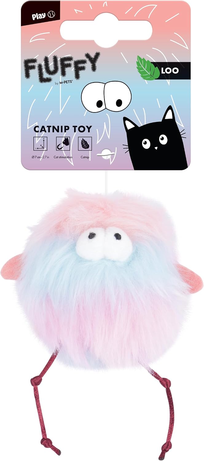 M-Pets Fluffy Loo Catnipli Kedi Oyuncağı Multicolor