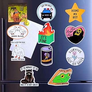 YJ PREMIUMS 12PC Funny Fridge Magnets Cute Fun Sassy Quirky Novelty Magn...