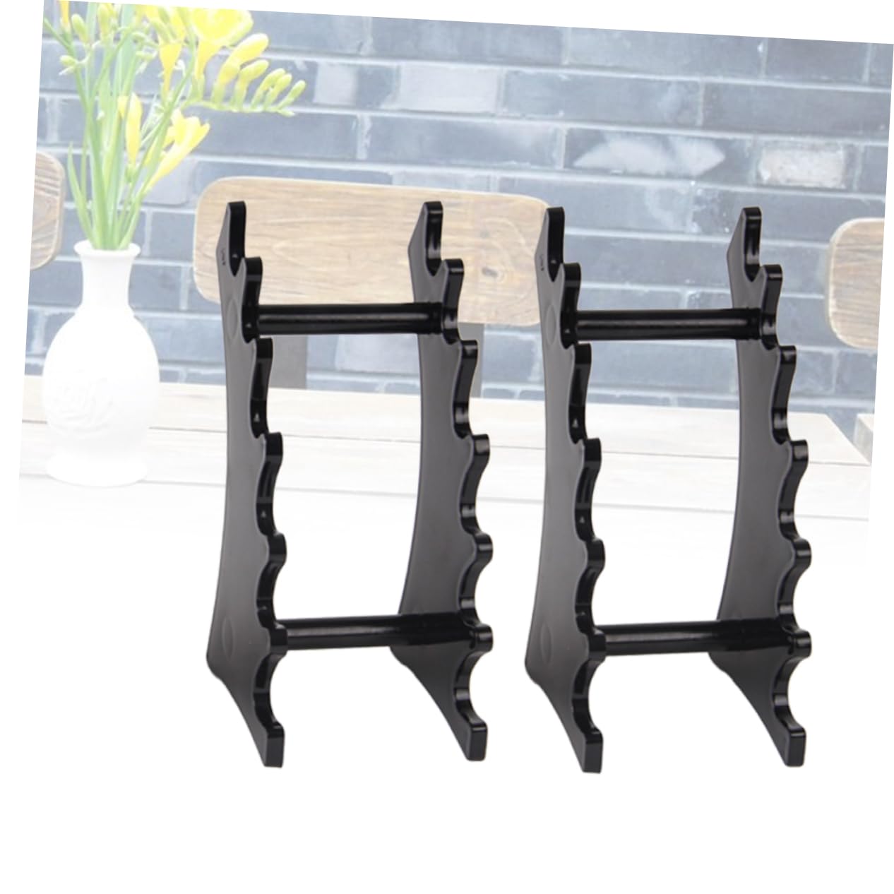 Tofficu 6 Soportes Acrílicos Transparentes Para Lápiz De Exhibición, Soporte De Marcador, Soporte De Exhibición De Mesa, Soporte De Acrílico Para Brochas De Maquillaje, Bolígrafo De Maquillaje