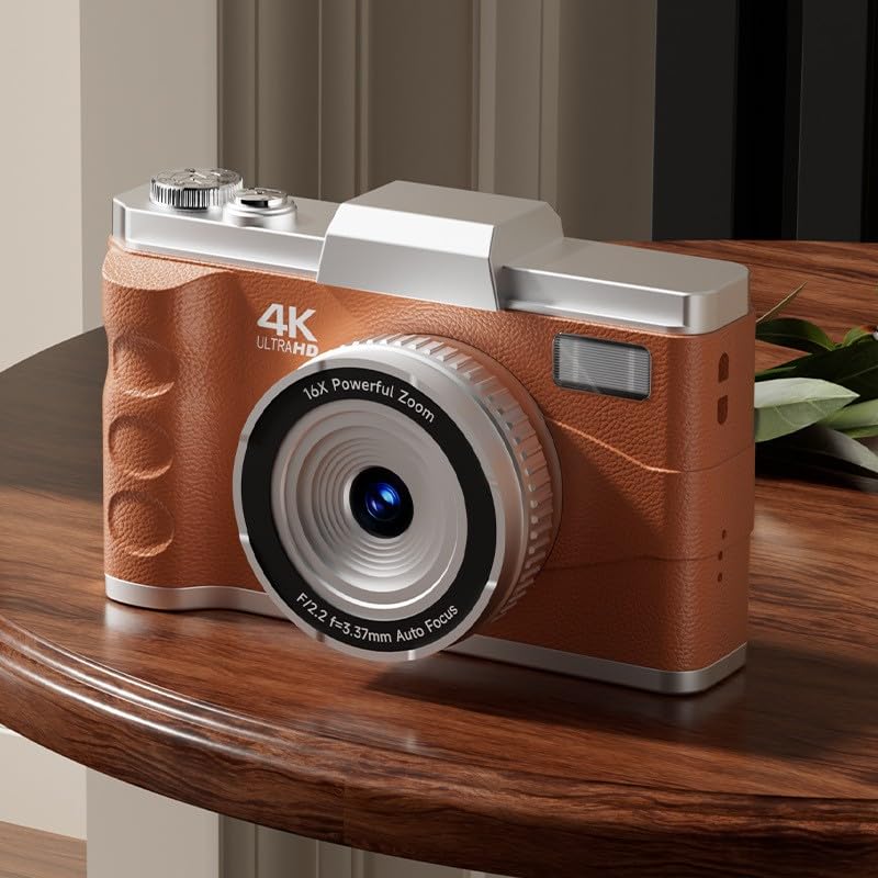 Caméscope autofocus 64 MP et zoom 16x pour des détails parfaits