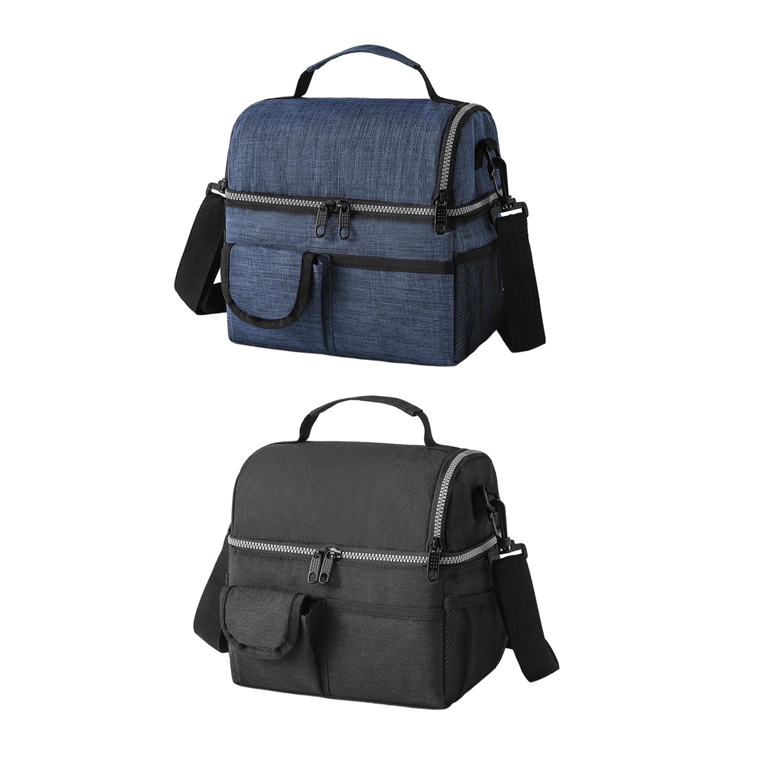 Sac repas isotherme pliable de 23x16x25 cm pour le transport de nourriture