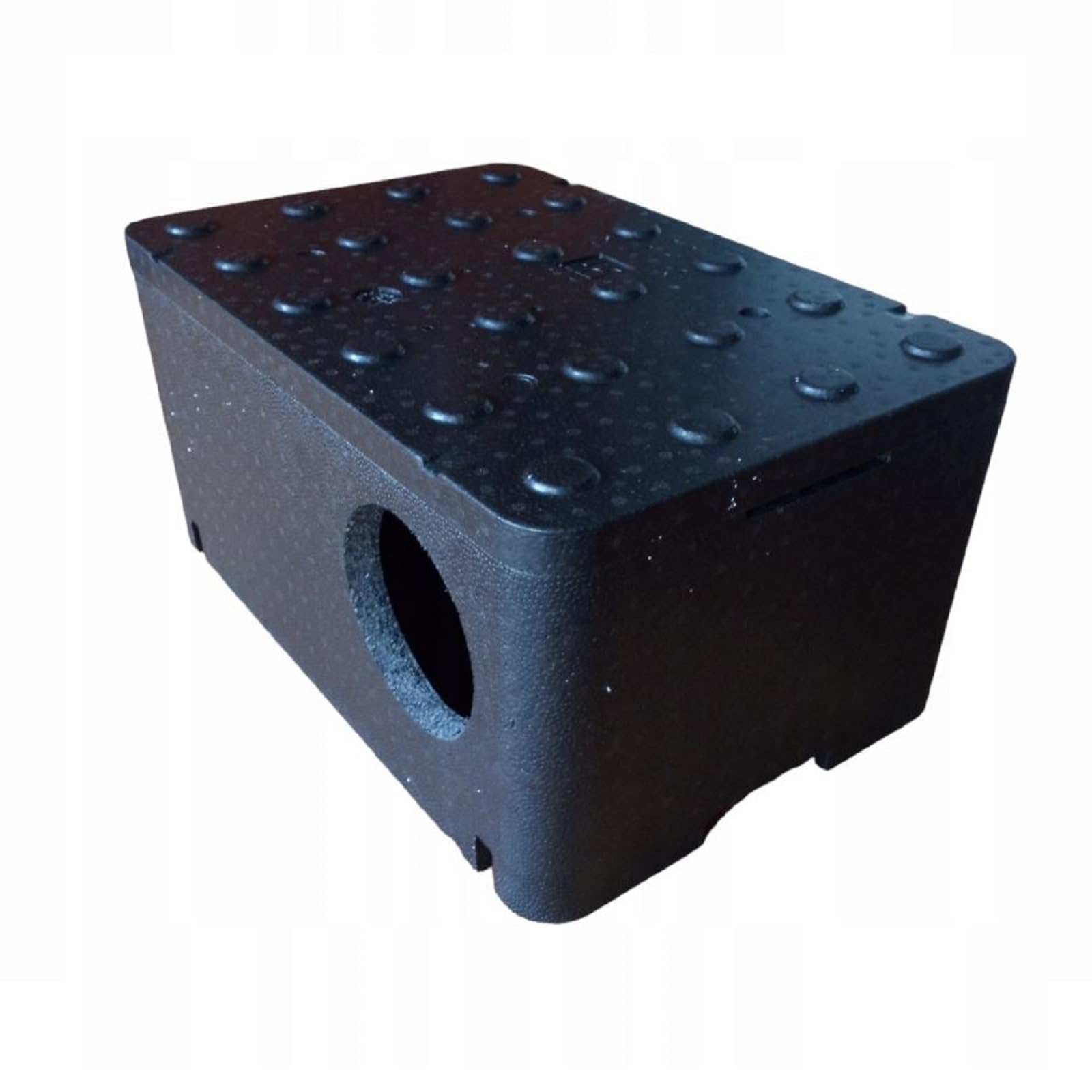 QLS Maison pour Chat isolée en polystyrène 60 x 40 cm Noir