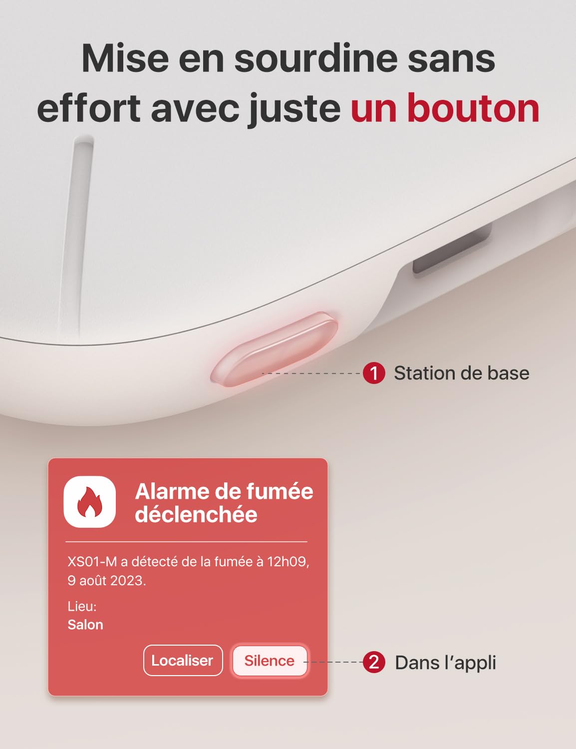 X-Sense Détecteur de Fumée Connecté, Kit de Sécurité pour la Maison avec SBS50 Station de Base, Conforme à la Norme EN14604, Compatible avec l'Appli X-Sense Home Security, FS31