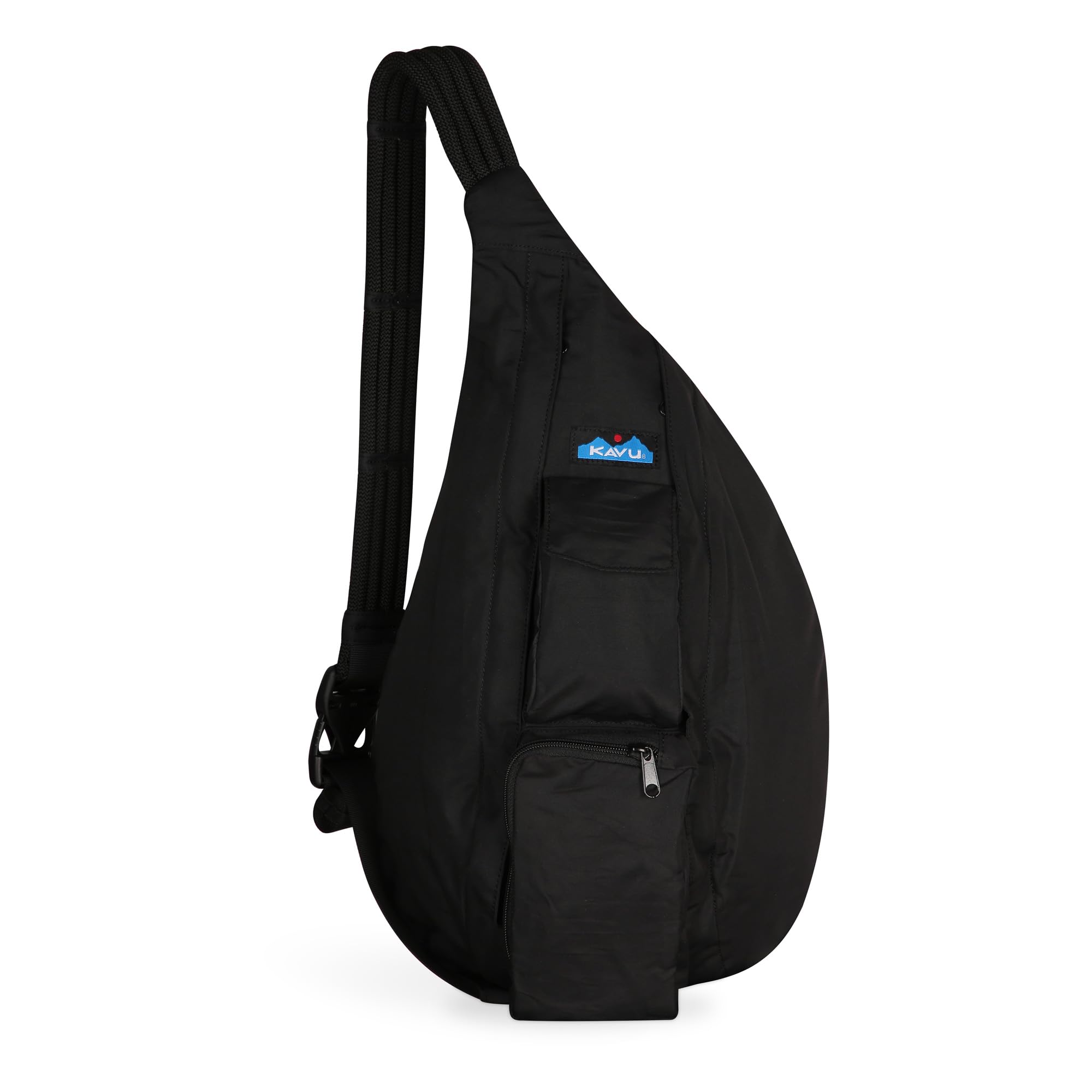 KAVU Slingback Pack with Adjustable Rope Shoulder Strap, Black