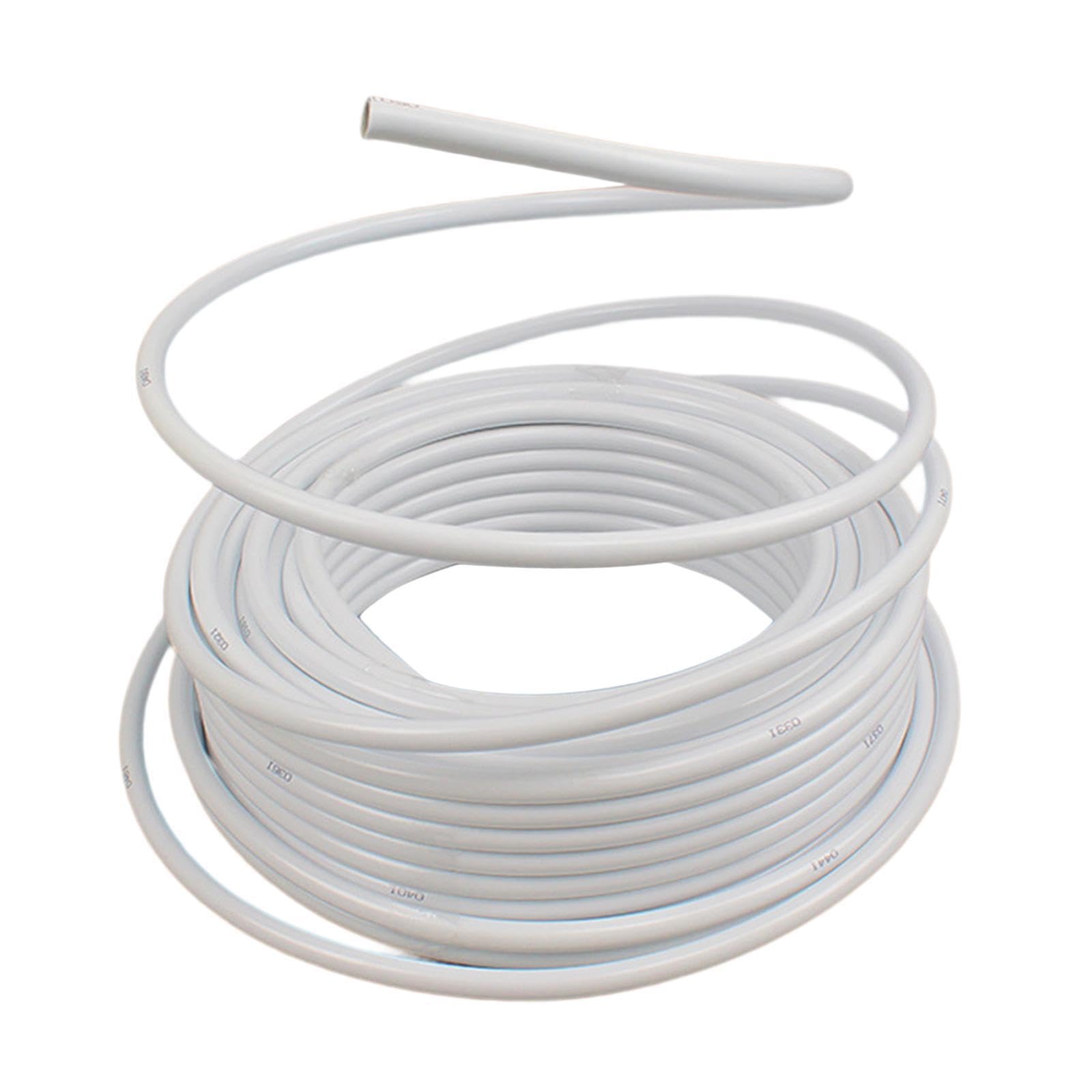 Tubo modellabile in PVC portatile da 5 metri di lunghezza per decorazioni per matrimoni, feste, styling e fai da te, tubo modellabile in PVC per, Bianco, 10m