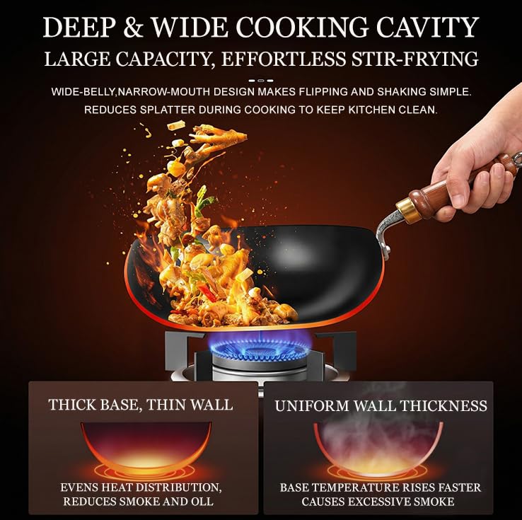 Wok para estufa eléctrica 28 cm con tapas miniatura 3