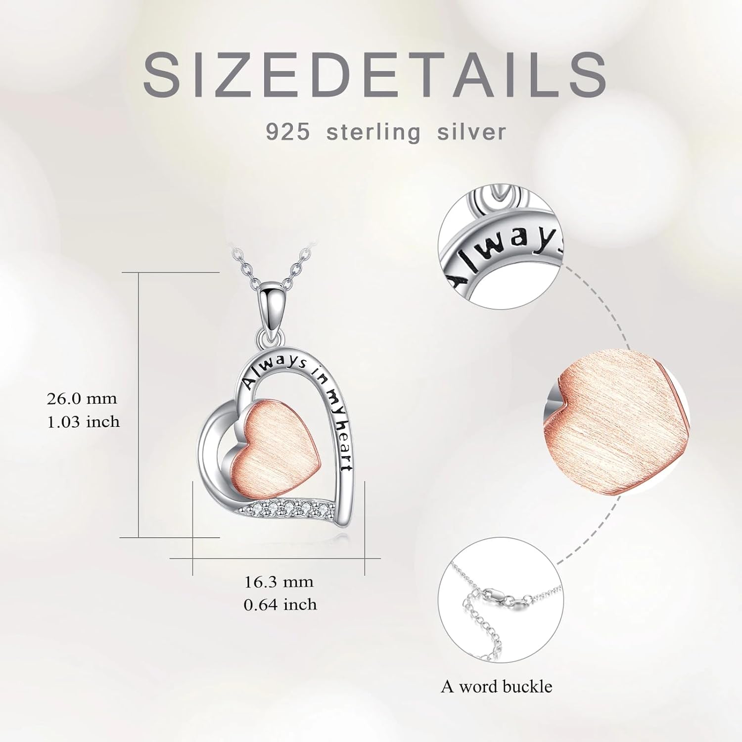Diamond Heart Urn Necklace for Ashes 925 Sterling Silver Heart Urn Holder Pendant Keepsake Cremation with Funnel Filler Memorial Jewelry Gifts for Human Pet Women Mom Wife Grandma,18+2 inch
