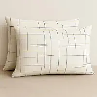 Kit 4 Fronhas Avulsas de Malha Estampada 100% Algodão COZZILAR - Conforto, Maciez e Elegância para Seu Quarto (Modelo 10)