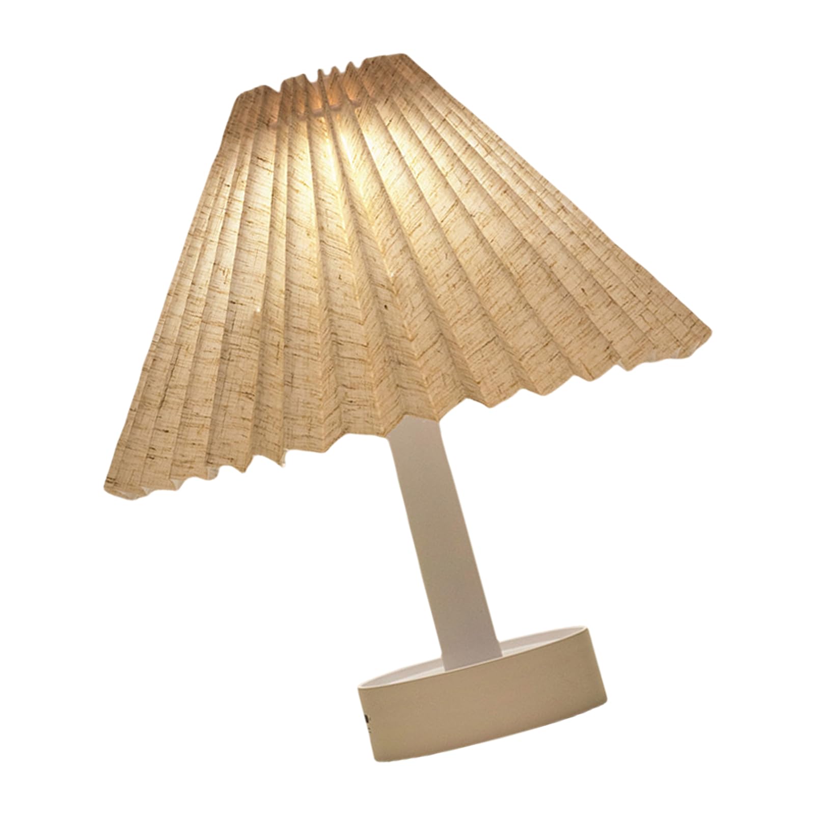 Hsioluted Bedsides Lamp Adjustable Brightness Pleated Table Lamp for Home Dorms and Workspaces Decoration Table