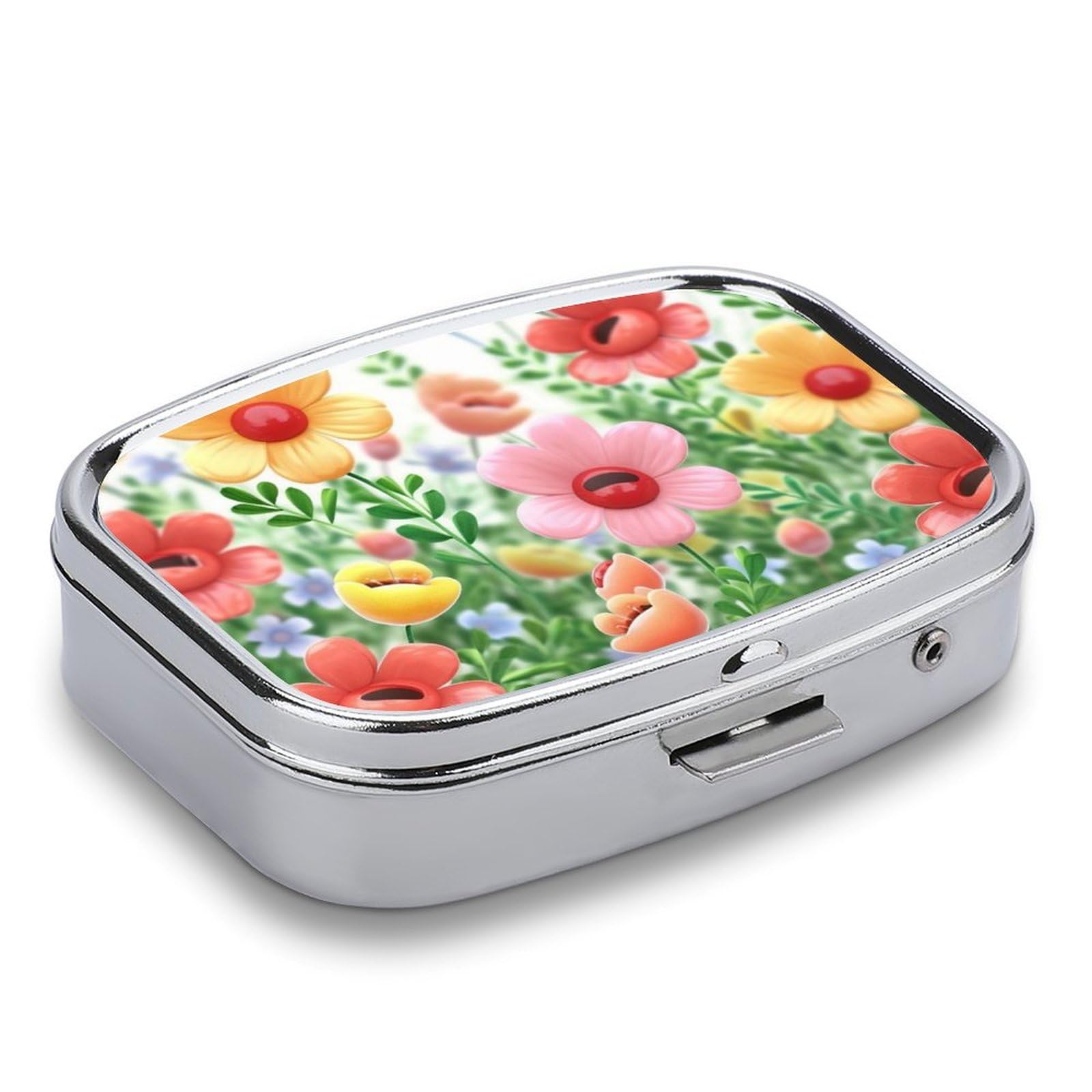 Amazon.com: Happy Flower Pill Box Travel Pill Organizer 2
