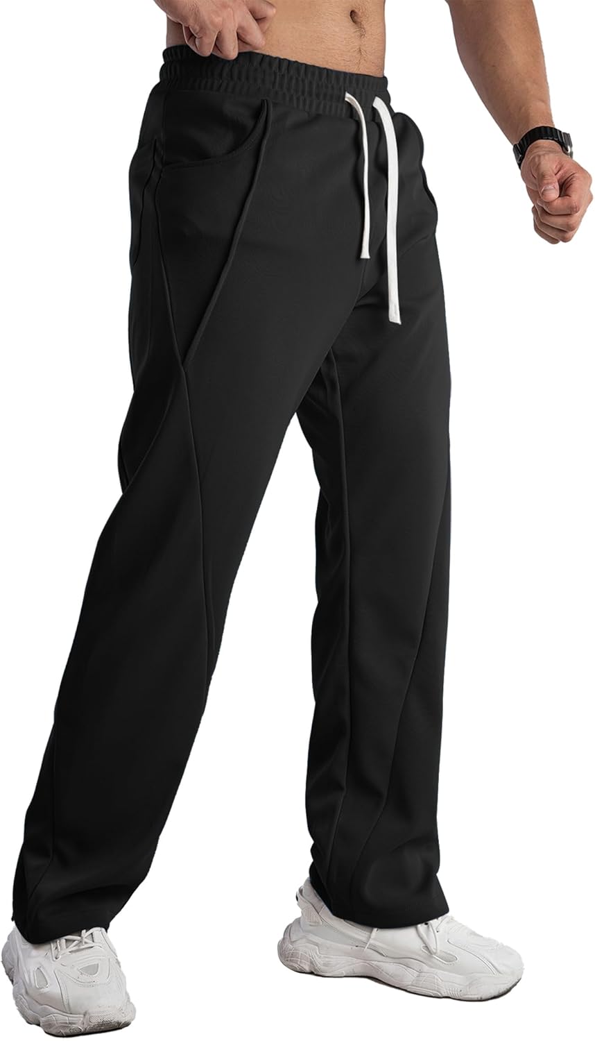 MAIKANONG Men's Sweatpants with Pockets Streetwear Casual Joggers for Athletic Workout Running Lounge,Track Pants - Image 2