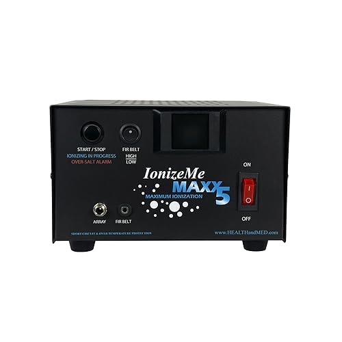 Miniatura 3 de HEALTHandMED IonizeMe Maxx 5 - La máquina de desintoxicación de baño de pies iónica más potente de 5 amperios/20 voltios | Garantía de 5 años |