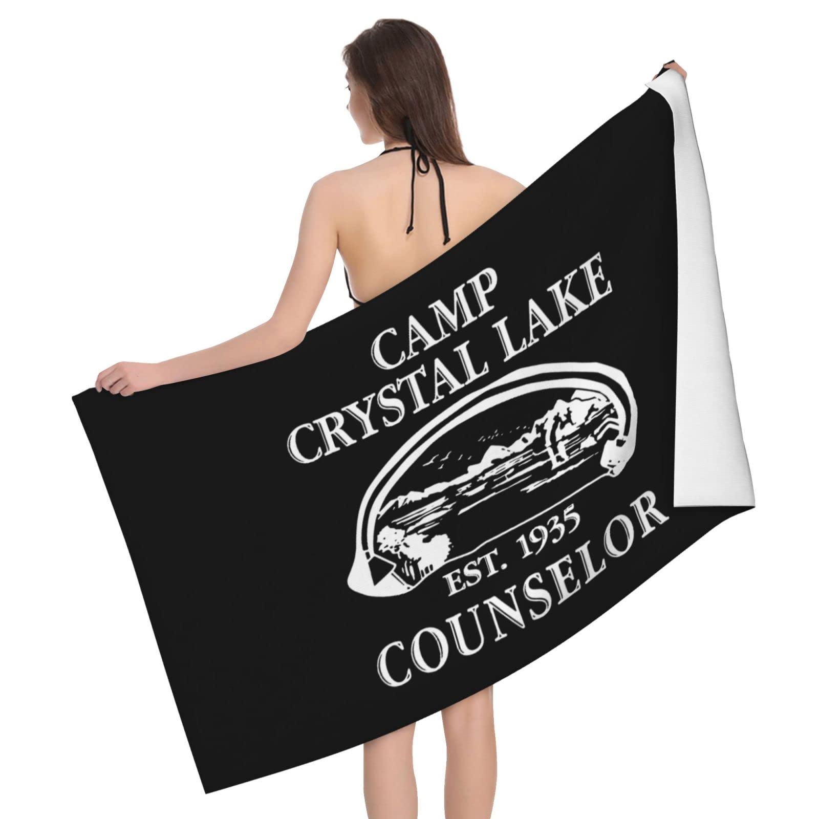 Towels 1980 Camp Crystal Lake Counselor Quick Dry Beach Towel Soft Durable Towel Sheets For Bathroom Gym Children,80X130Cm