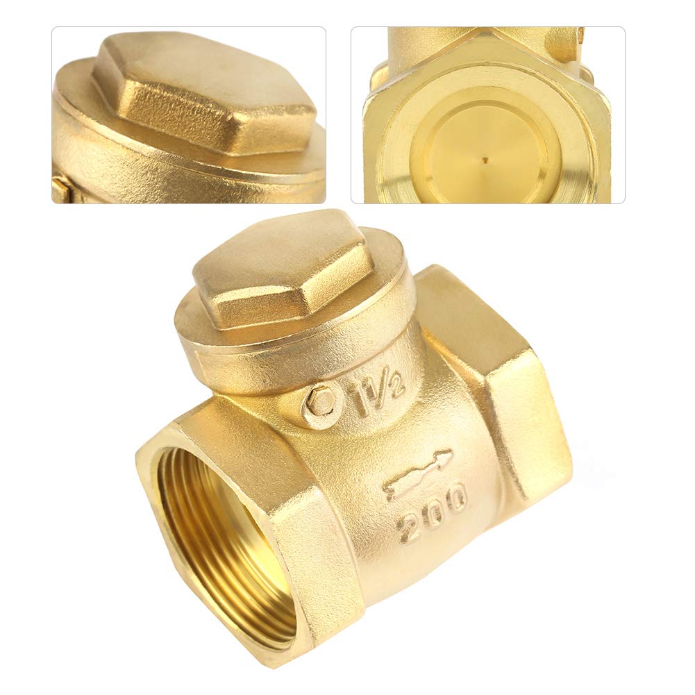 Alvinlite Clapet anti-retour 1 1/2" DN40 femelle en laiton anti-retour unidirectionnel anti-retour clapet anti-retour anti-retour | Clapet anti-retour 232PSI
