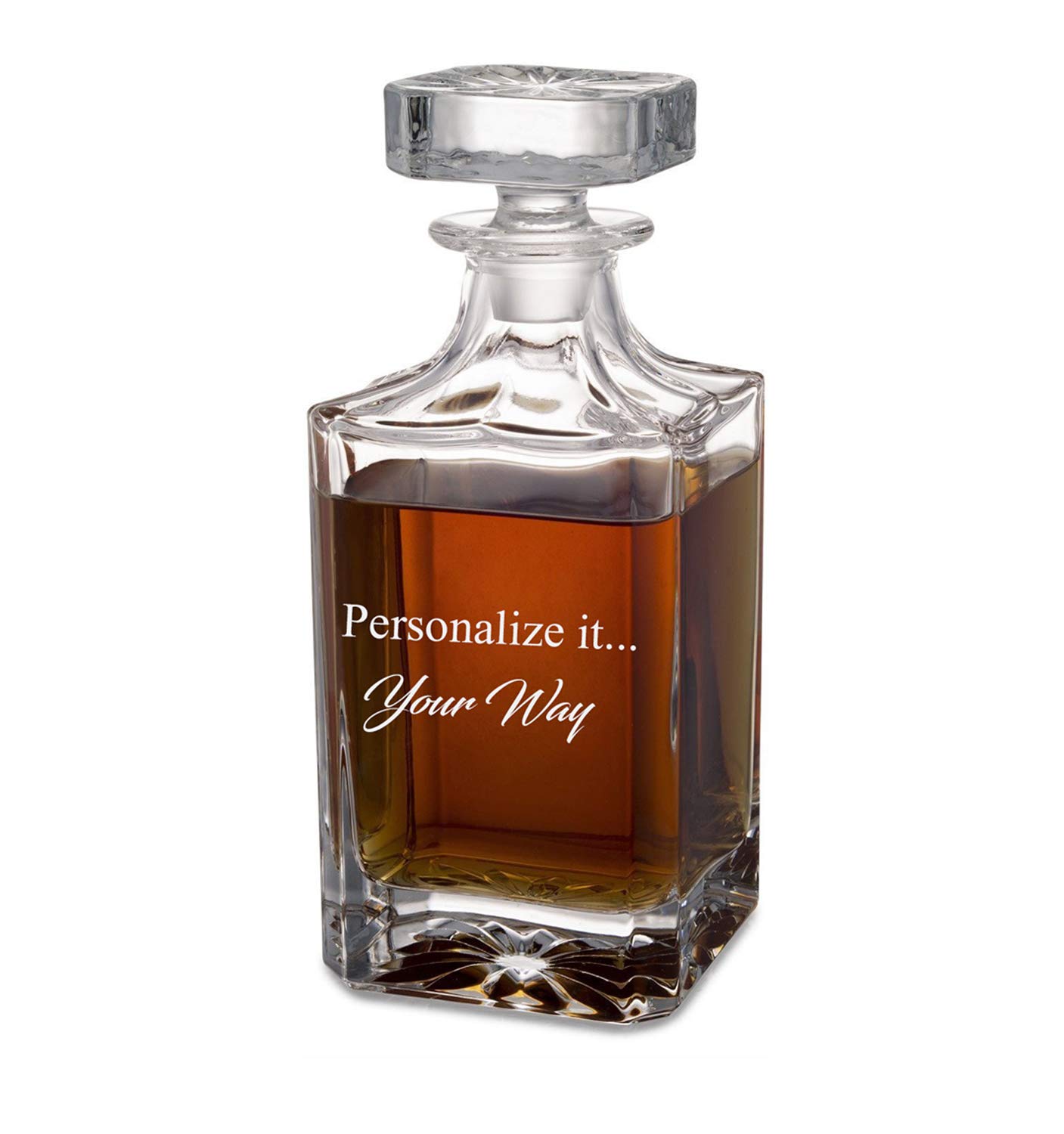 Personalized Whiskey Decanter - Glass Decanter