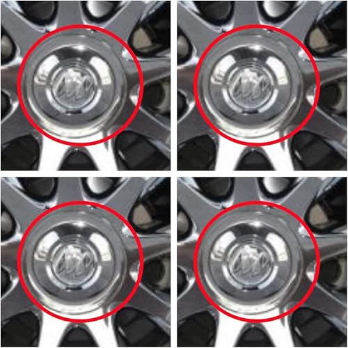 ALLZZY Juego de 4 tapas centrales BU721 para buick Enclave 2008-2017 cromadas ALLZZY Juego de 4 tapas centrales BU721 para buick Enclave 2008-2017 cromadas