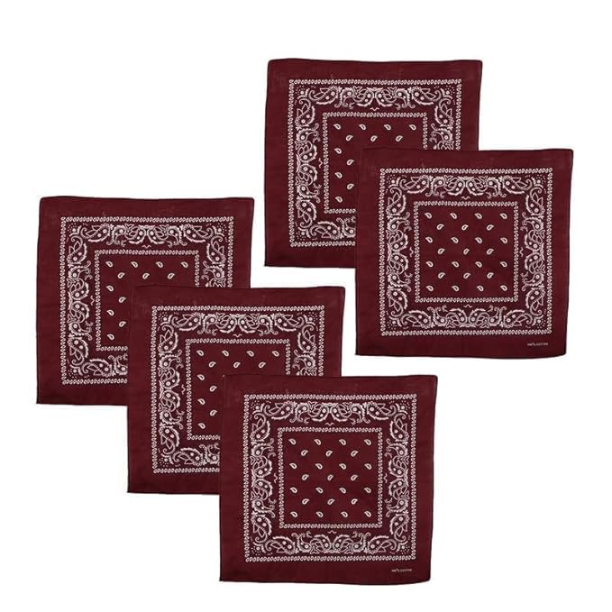 Unisex Cotton Bandana/Head Wrap/Wristband/Face Cover/Handkerchief For Men And Women-image-25