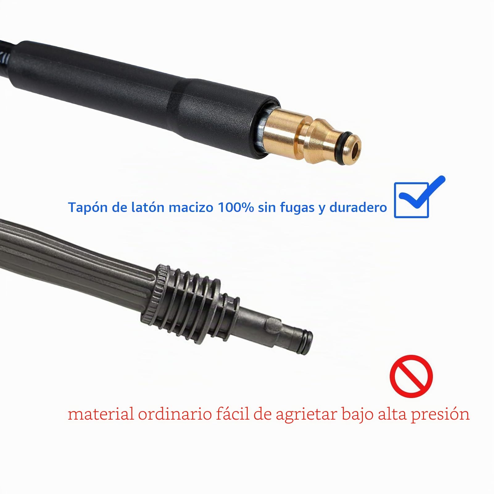YUET Manguera de Repuesto para Lavadora a Presión de 15M para Nilfisk, compatible con C100, C100.5, C100.7, C105, C105.7, C110, C110.3, C110.3-5, C110.4, C110.7, C120