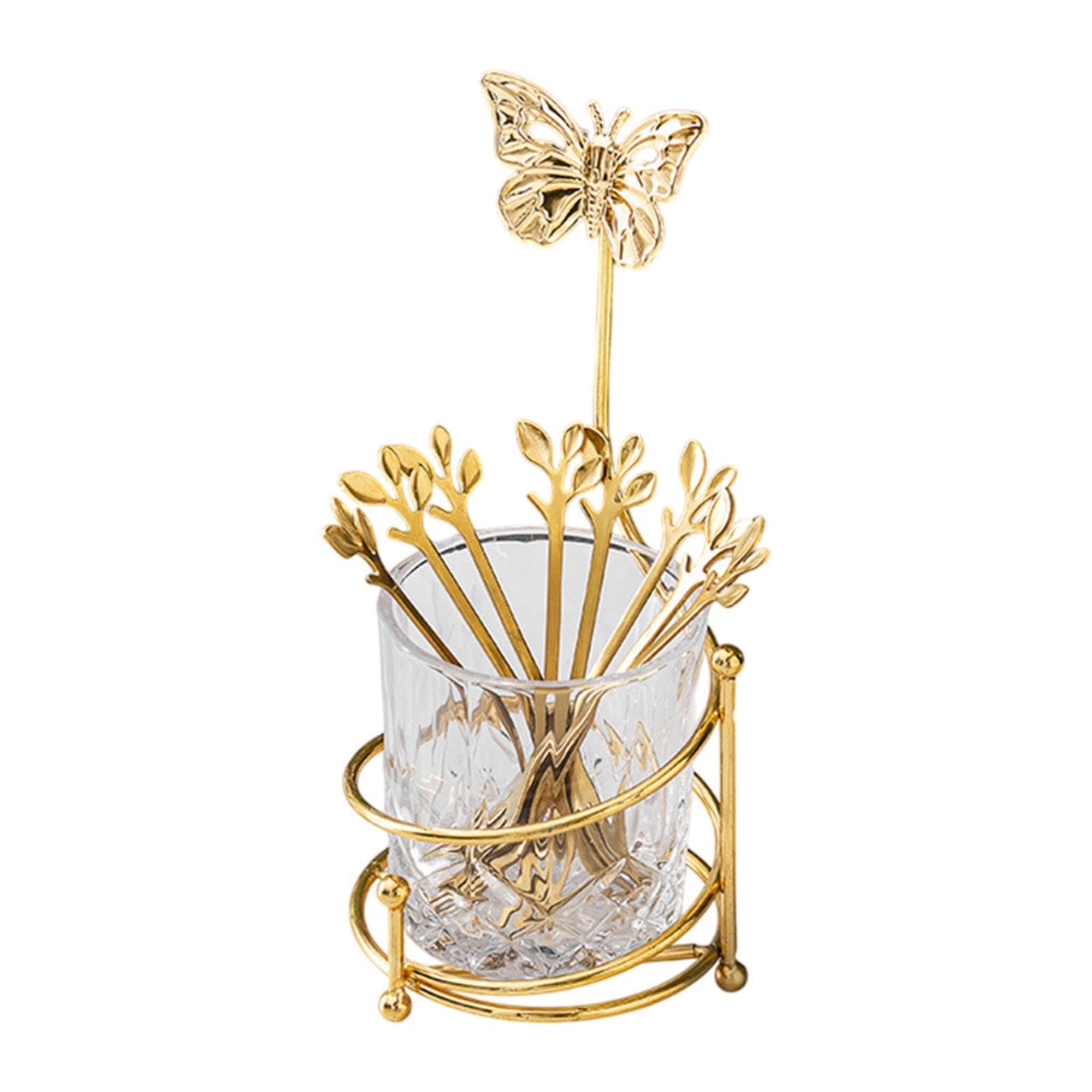 Organizador de Cubiertos Porta Tenedores Recipiente para Cucharillas Soporte de Platos Pequeños con Ventilación para Secado Acabado Pulido Y Superfici, con Horquillas