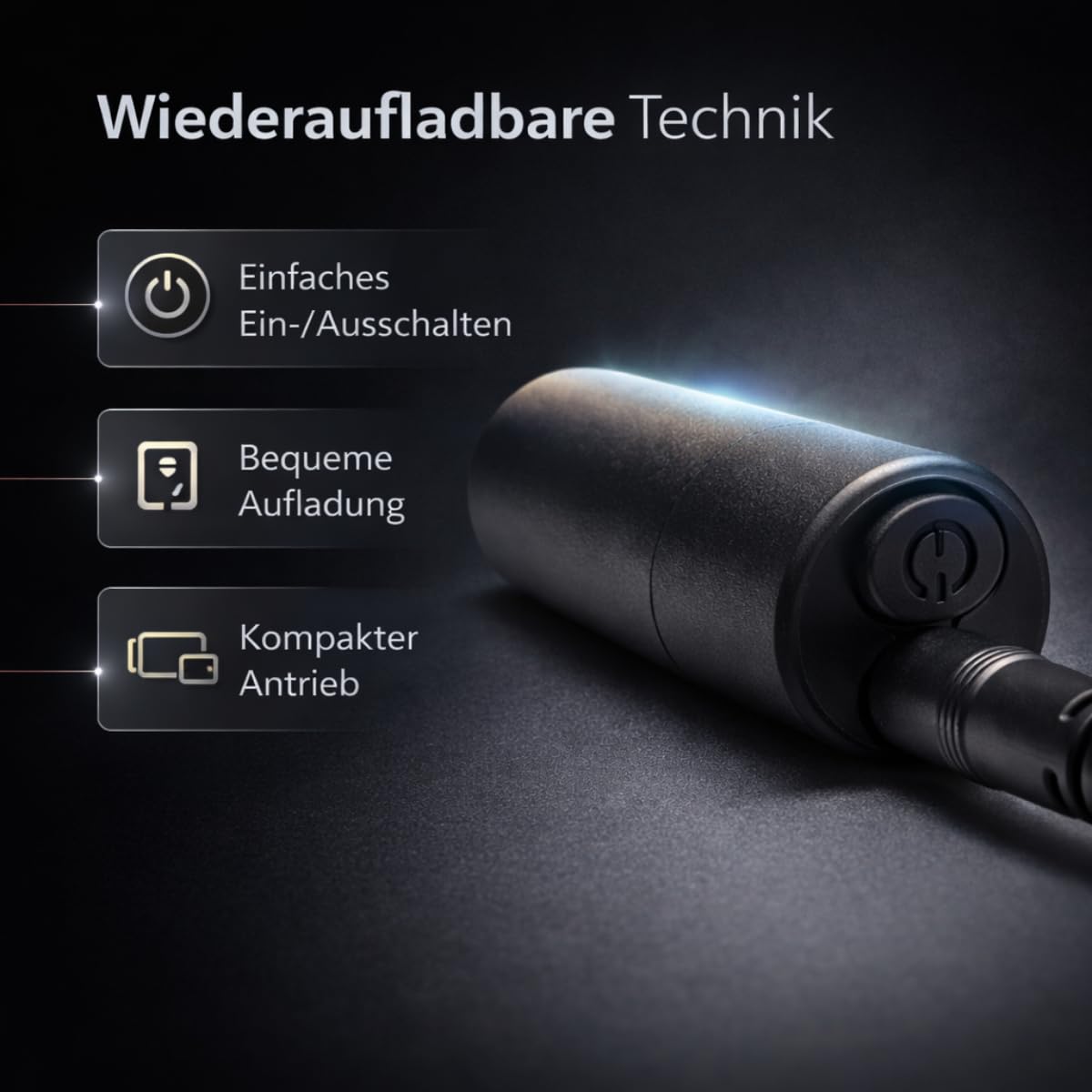 Lippenvibrator Vibrationsgerät für Mund- & Gesichtsmotorik Silikon-Mundstück wiederaufladbar Rot