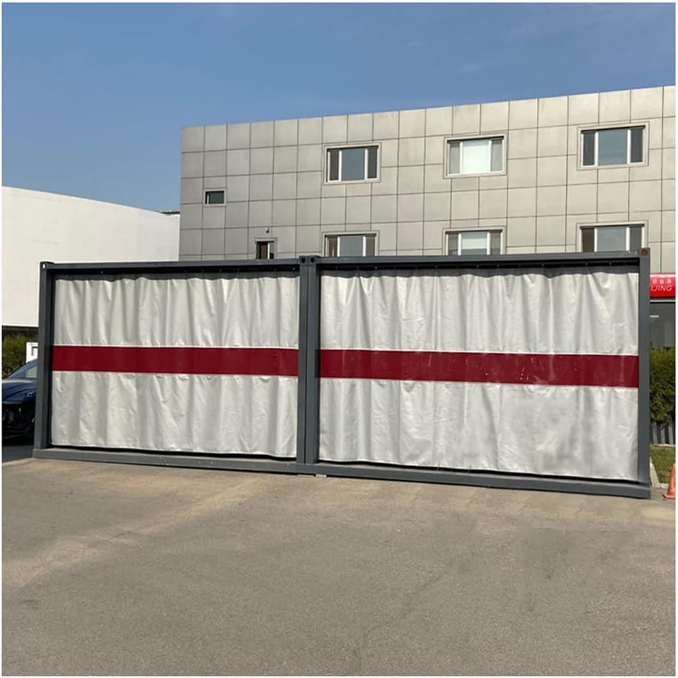 Cortina de soldadura ignífuga con panel de visualización, pantalla de soldadura de fibra de vidrio for taller, 1 unidad(7X2.5M)