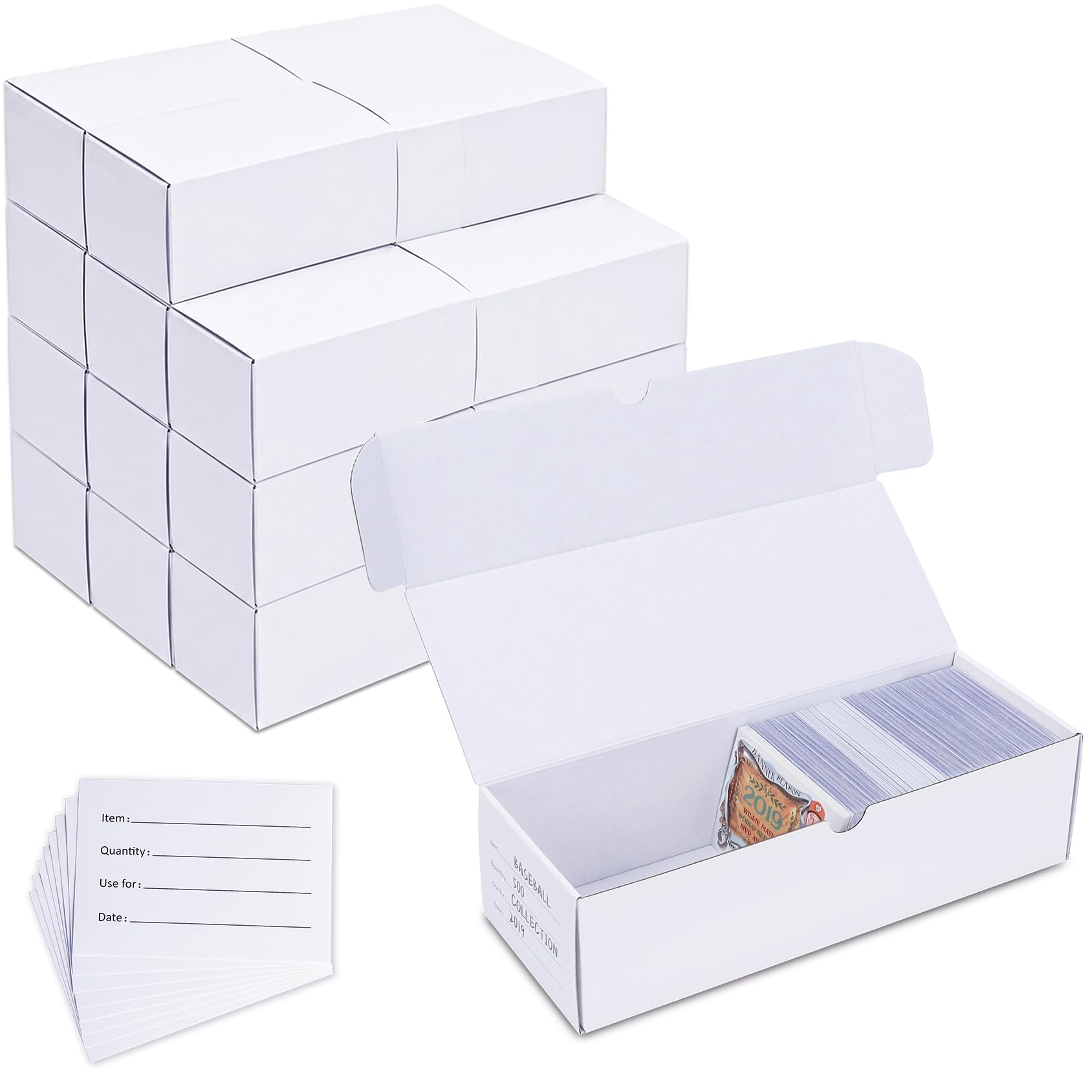 Photo 1 of Trading Card Storage Box, 12 Pack 600 CT Cardboard TCG & Sports Card Box