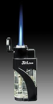 Jetline Phantom Single Jet Flame Cigar Lighter - Black