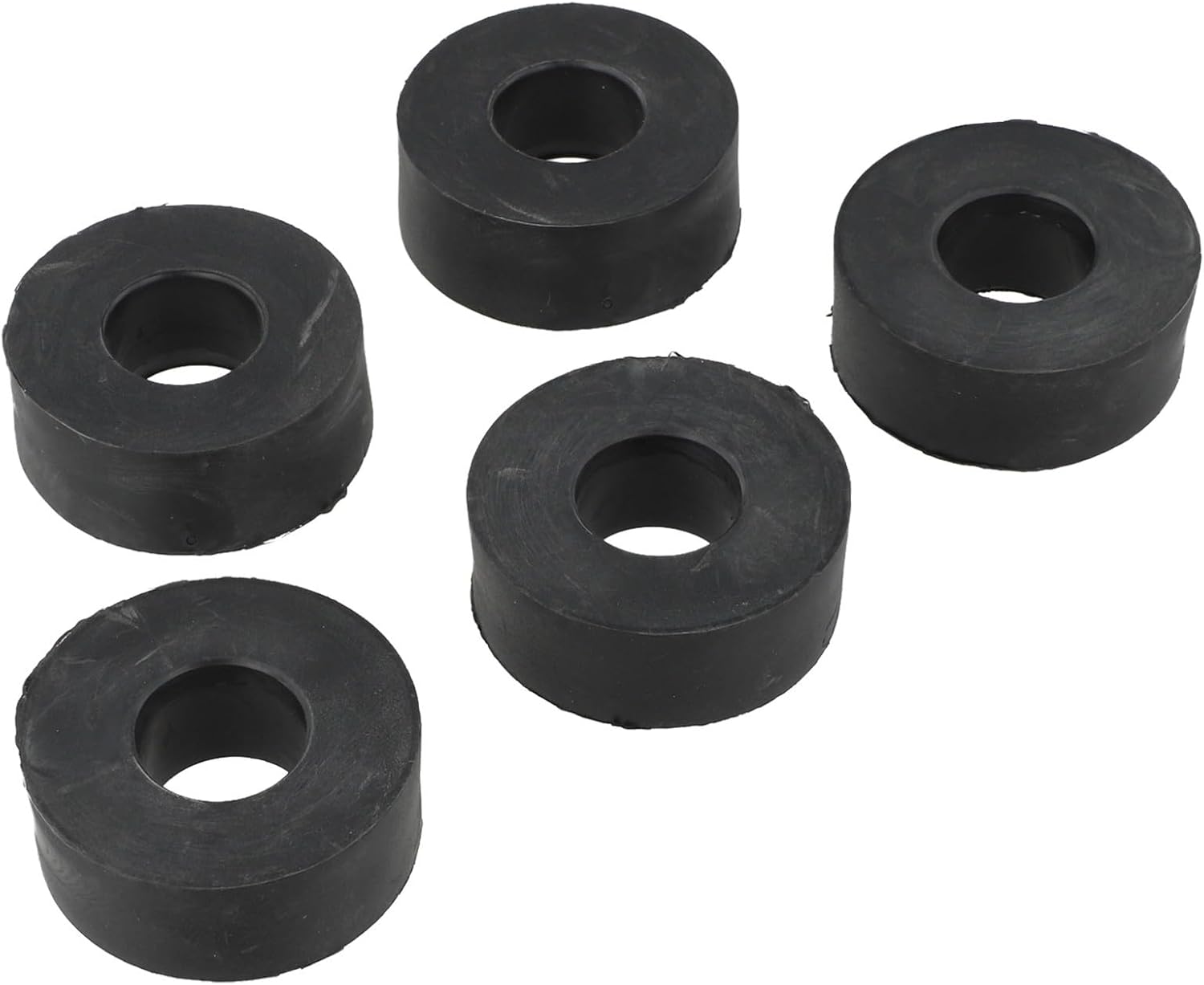Rubber Shock-Absorbing Pads for Fitness Equipment | For Vibration Absorbing Floor Protectors with Non-Slip Design | -Pack, 60mm OD, 25mm H