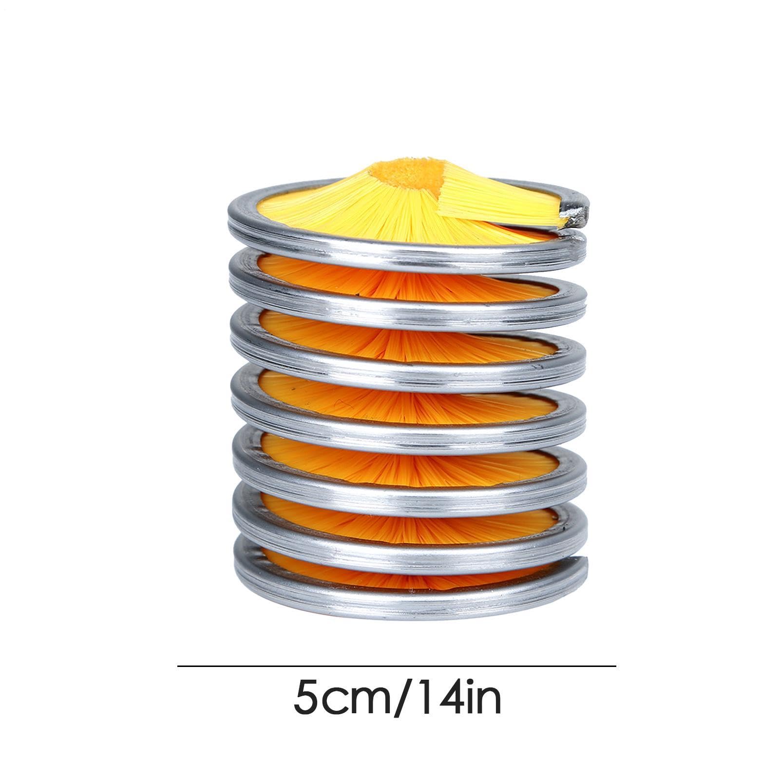 Generico Cepillo limpieza cuerda escalada | anillo exterior acero inoxidable cerdas nylon 5 cm 92 g herramienta lavado diámetro 8-13 mm | Equipamiento alpinismo mantenimiento