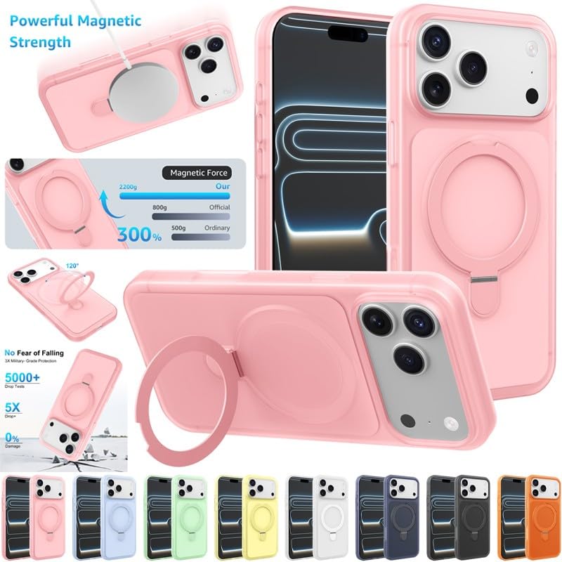 Coque silicone antichoc iPhone 16 bleu clair rigide avec support