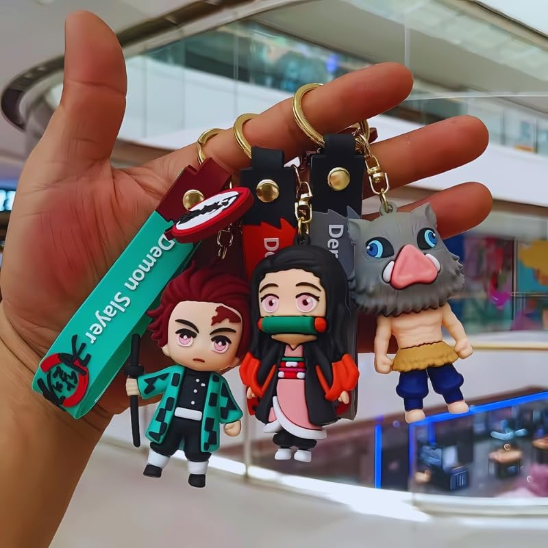 Image of Cute 3D Keychain | Keyring & Quirky Bag Charm | Hard Silicone, Unbreakable | Travel Essential | Kids Friendly | Strap & Bag Hook