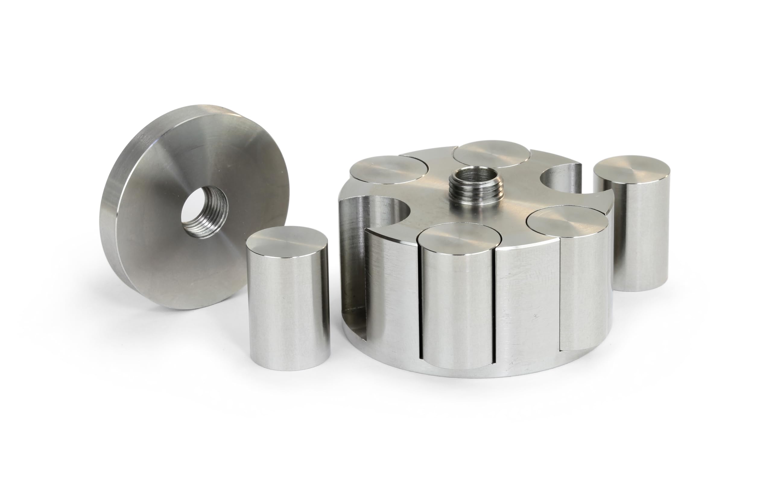 Dynavox PST450 stabilizzatore per giradischi, peso per dischi in vinile di alta qualità in acciaio inox, regolabile da 280 g a 450 g