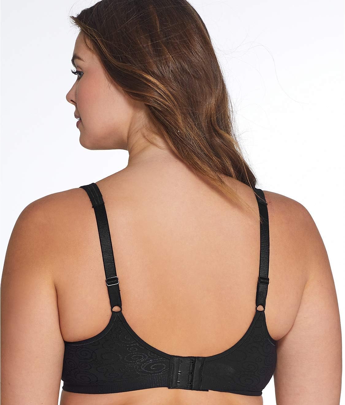 Bali Comfort Revolution Wire-Free Bra 32C, Black Swirl