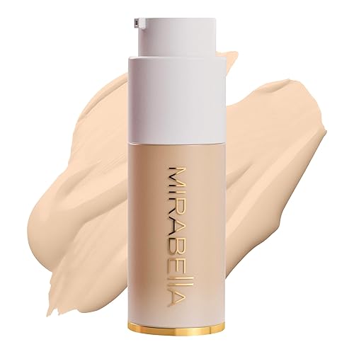 Mirabella Invincible For All HD - Base de maquillaje de cobertura completa, base líquida para pieles sensibles y todo tipo de piel con beneficios