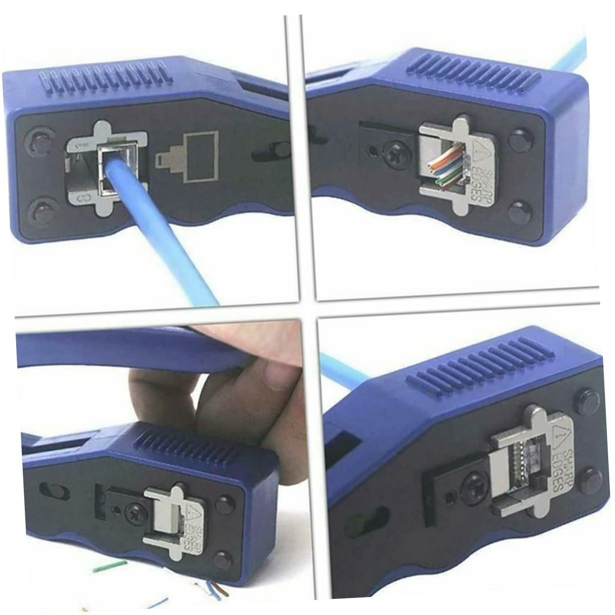 Alicates Crimpadores y Peladores de Cables para Cata Herramienta Eléctrica de Diseño Ergonómico y Cuchillas Afiladas para Conectores