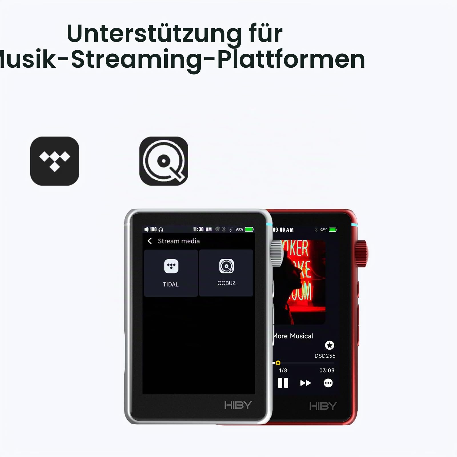 HiBy R3 II 2025 Hi-Res Audio-Player – Dual-DAC-Chips, MQA-Dekodierung, Qobuz/Tidal-Player mit Bluetooth 5.1, 3,5 mm SE/4,4 mm BAL-Ports, bis zu 2 TB erweiterbarer Speicher