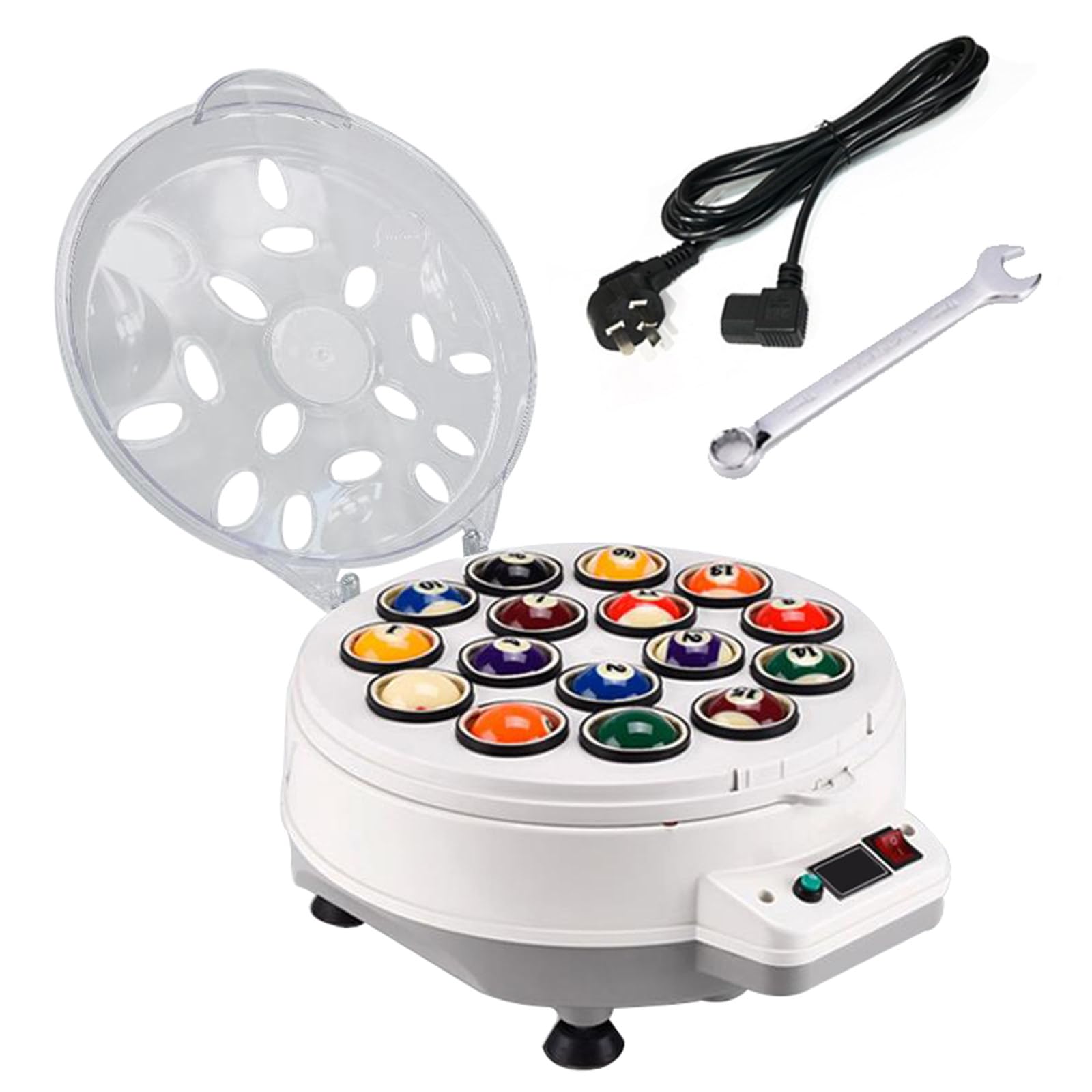 Pool Ball Cleaner Polerka 16/22 Kule Automatyczny zestaw do czyszczenia bilarda z elektromechanicznym systemem chłodzenia (kule bilardowe nie wchodzą w skład zestawu),16balls
