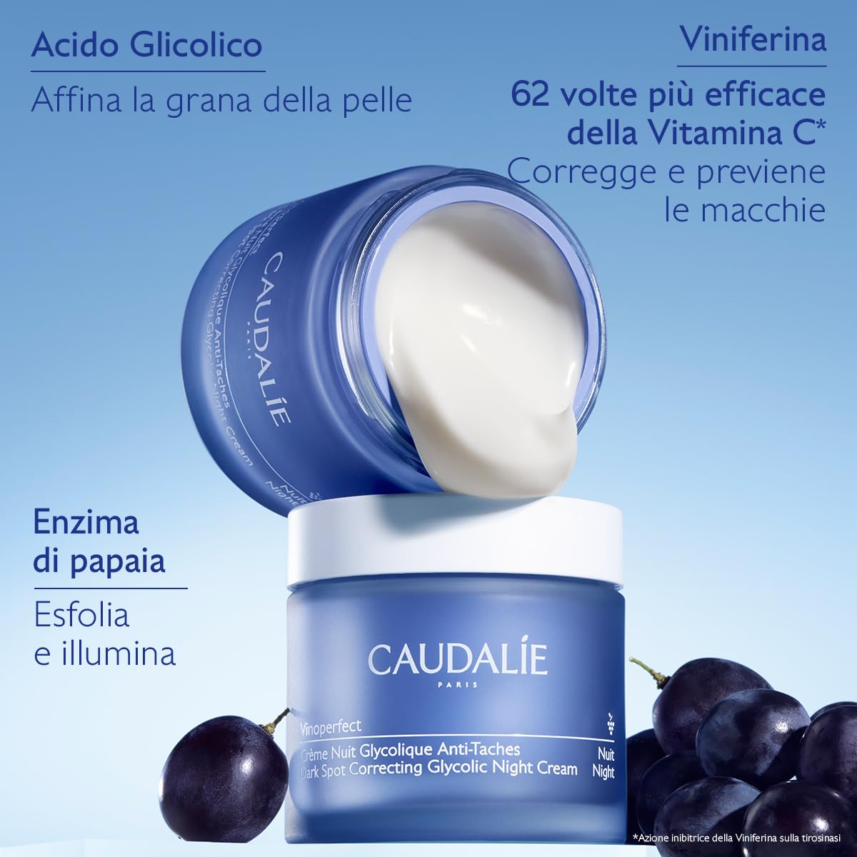 Caudalie Vinoperfect Crema Notte Anti-Macchie con Acido Glicolica + Viniferina - 50 mL