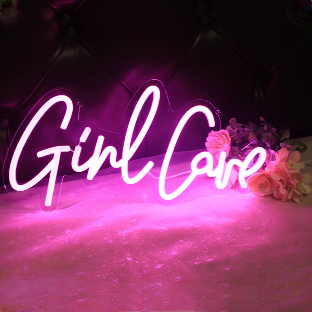 girl Cave Neon Sign Pink decor for Girls 15.7×7.9 inches LED Neon Signs for Bedroom Home Wall Art Decoration - Image 4