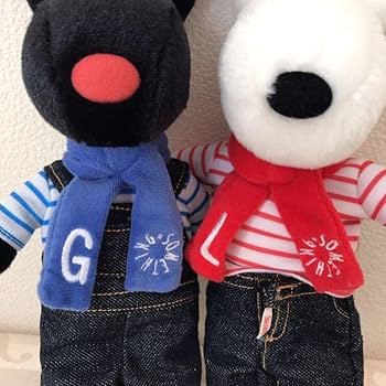 リサとガスパール　ぬいぐるみ　初期　2体セット Amazon.co.jp: 特大 リサとガスパール ぬいぐるみ2体 Gaspard et