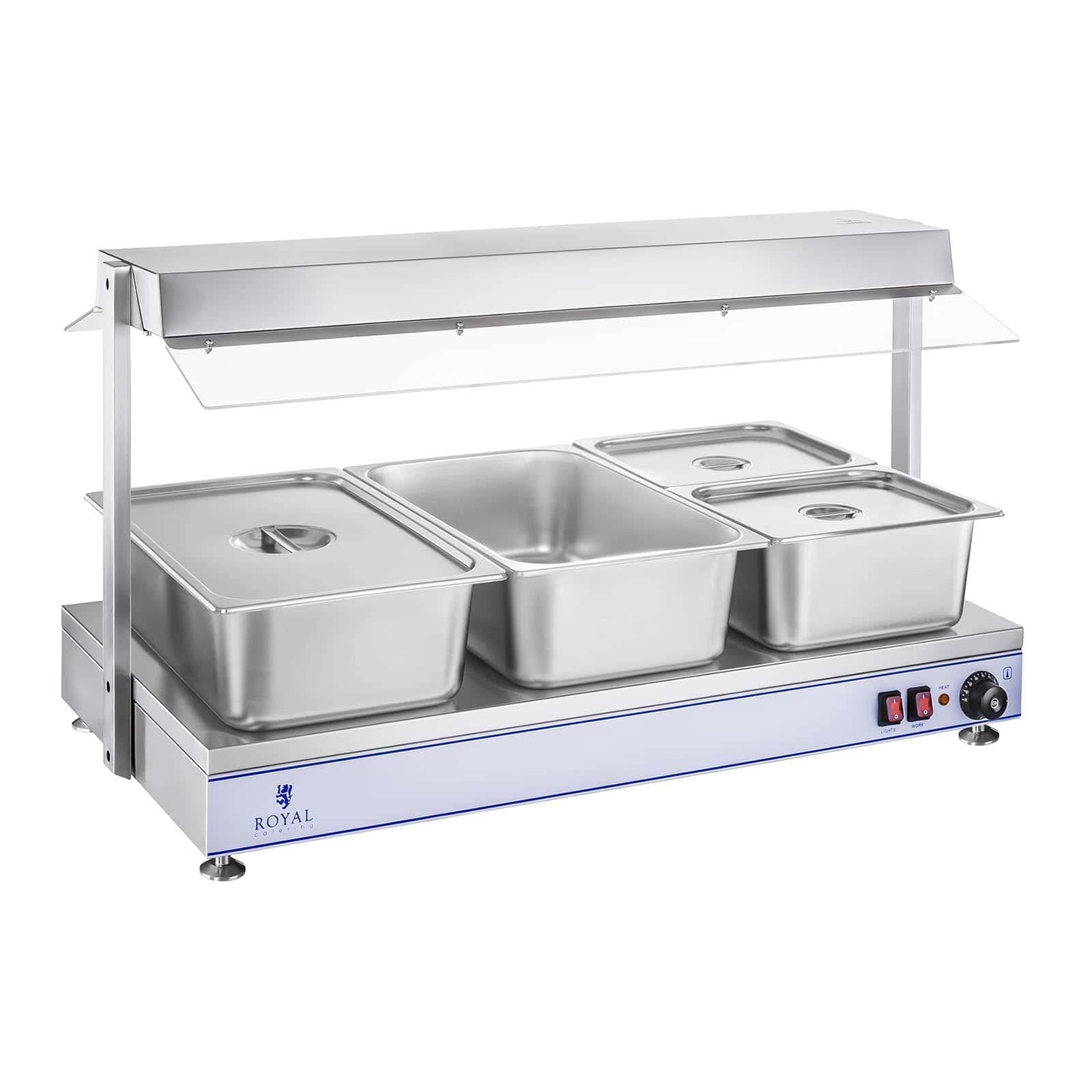 Royal Catering - RCHP-120 - Calienta Platos - 2000 W - hasta 110 °C - 120 x 50 cm