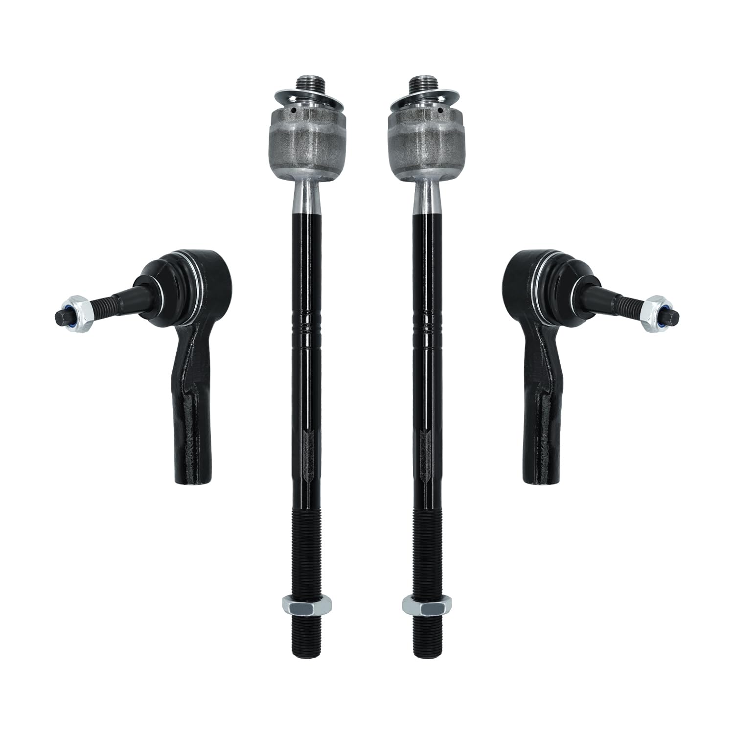 HAWK BROTHER 4Pcs Front Inner Outer Tie Rod, Front Inner Steering Tie Rod End Set Compatible with 2011-2015 Chevrolet Cruze & Malibu, 2014-2019 Impala